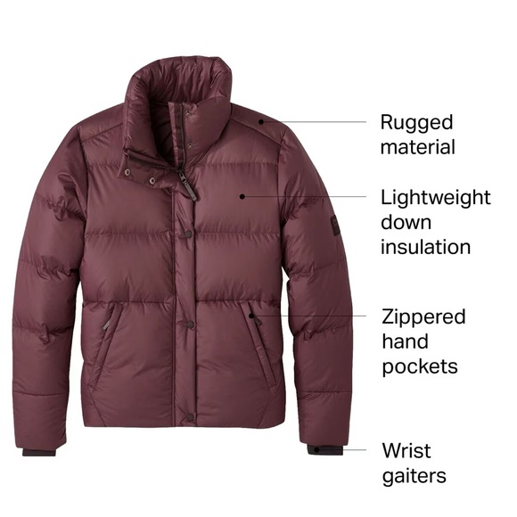 NWTs Outdoor Research Women's Coldfront Down Jacket. Elk. - Picture 12 of 16